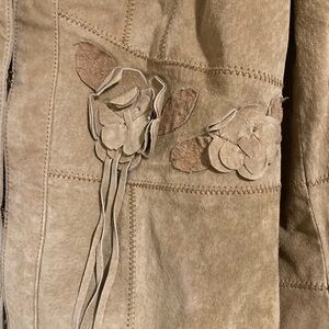 Vintage suede leather jacket